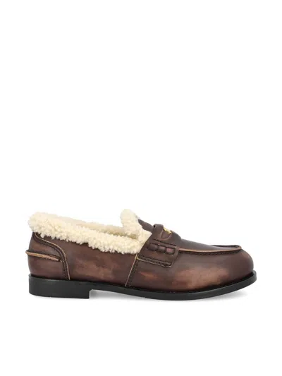 Miu Miu Low Shoes In Brown