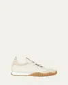 Miu Miu Sport Quilted Nylon Sneaker In Avorio