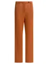 Miu Miu Lurex Pants In Orange