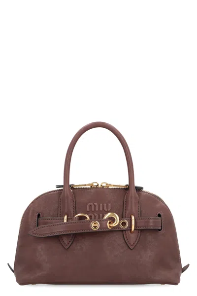 Miu Miu Luxurious Aventure Tote Bag In Leather