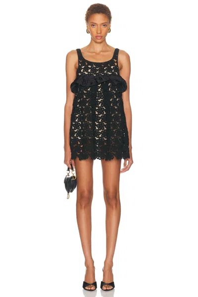 Miu Miu Macram? Anemone Dress In Black