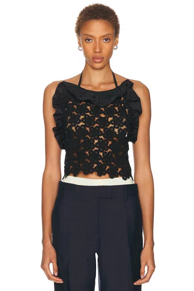 MIU MIU MACRAM? ANEMONE TOP