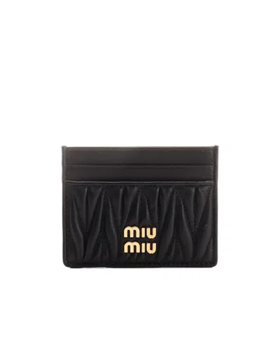 MIU MIU MIU MIU LOGO LETTERING CARD HOLDER