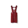 Miu Miu Macramé Apron In Red