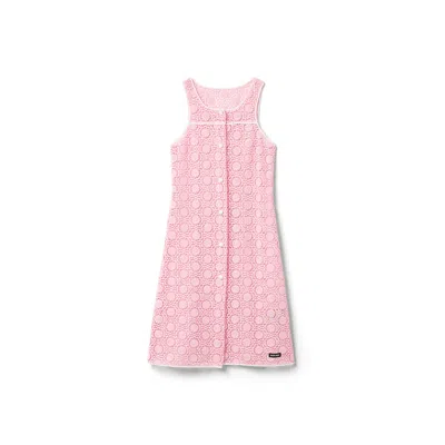 Miu Miu Macramé Dress In Pink