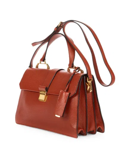 Pre-owned Miu Miu Madras-leather Tote Bag In Brown
