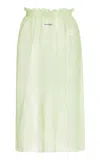 Miu Miu Magliera Nylon Skirt In Green
