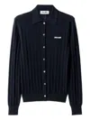 Miu Miu Maglieria Cashmere Traforo F.18 In Blue