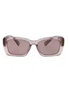 Miu Miu Malva Trasparente Acetate Sunglasses In Purple