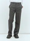 Miu Miu Marled Wool Pants In Grey