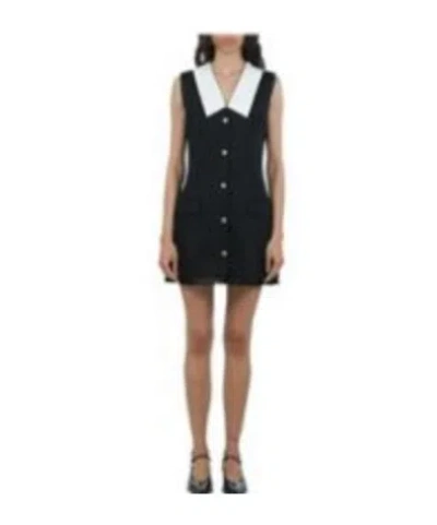 Miu Miu Marocain Dress In Black