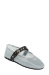 Miu Miu Mary Jane Ballet Flat In White