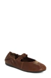 Miu Miu Nappa Leather Ballerinas In Radica