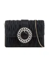 Miu Miu Matelassé Chain Shoulder Bag In Black