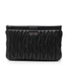 Miu Miu Matelassé Quilted Crossbody Bag In Black