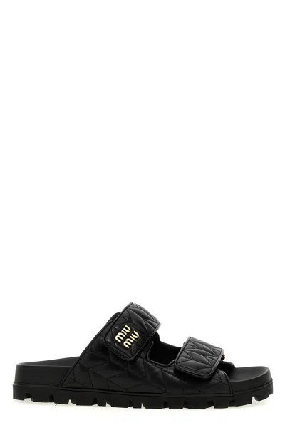 Miu Miu Matelassã© Nappa Sandals