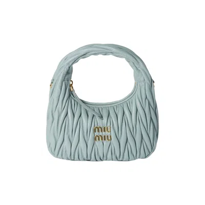 Pre-owned Miu Miu Matelasse' Bag 'linfa' | Green | Women's Size Onesize