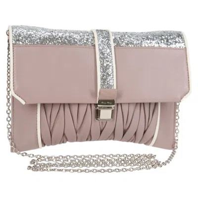 Pre-owned Miu Miu Matelassé Beige Leather Shoulder Bag () In Sand