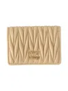 Miu Miu Women Matelassé Wallet In Soia
