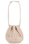 Miu Miu Matelasse Contenitori Pouch In Pink
