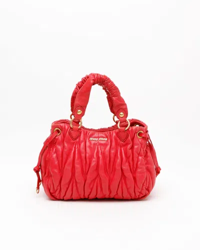 Miu Miu Matelassé Handbag