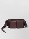 Miu Miu Suede Utilitaire Crossbody Bag Adjustable Strap In Brown