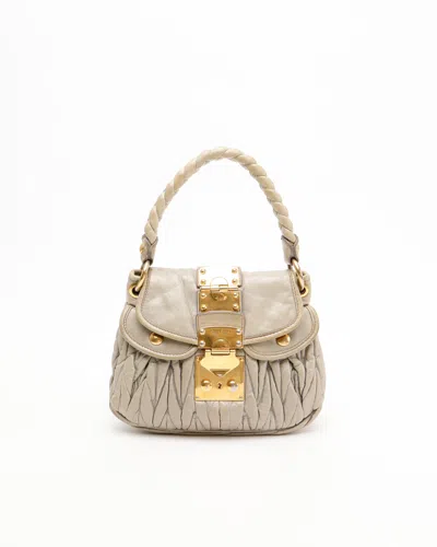Miu Miu Matelasse Leather Bag