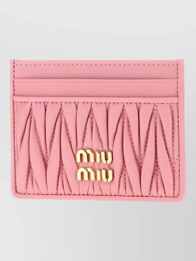 Miu Miu Matelassé Leather Card Holder