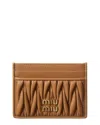Miu Miu Card Holder In Leather