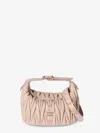 Miu Miu Matelassé Leather Handbag In Pink