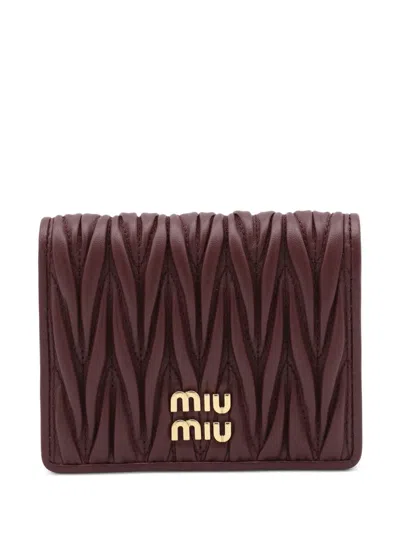 Miu Miu Matelassé Leather Wallet