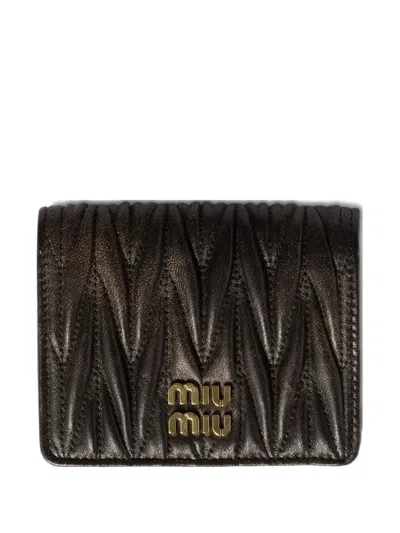 MIU MIU MATELASSÉ LEATHER WALLET