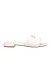 Miu Miu Logo Detailed Slip In White