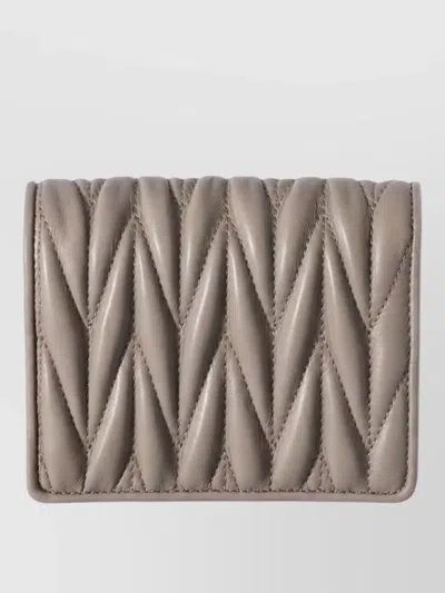 Miu Miu Matelasse Minute Quilted Leather Cardholder