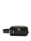 Miu Miu Matelassé Nappa Clutch Bag In Schwarz