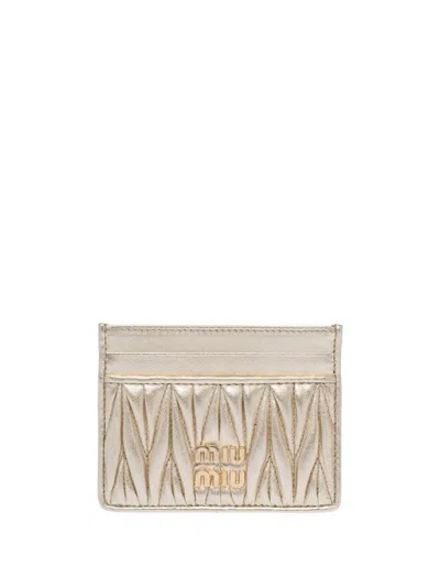 Miu Miu Matelassé Nappa Leather Card Holder
