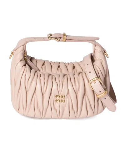 MIU MIU MATELASSÉ NAPPA LEATHER POUCH