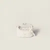 Miu Miu Matelassé Nappa Leather Pouch In White