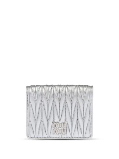 Miu Miu Matelassé Nappa Leather Wallet