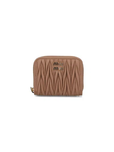 Miu Miu Matelassé Purse In Brown