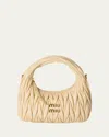 Miu Miu Matelasse Quilted Top Handle Hobo Bag In F0k57 Soia