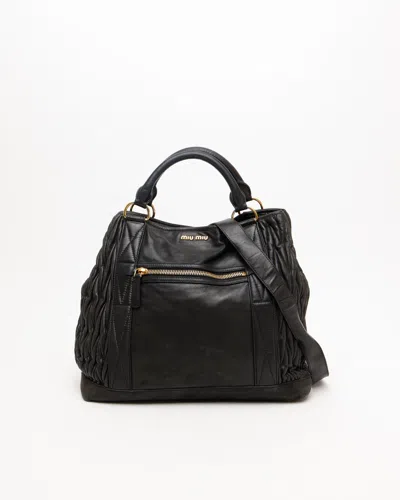 Miu Miu Matelasse Tote Bag