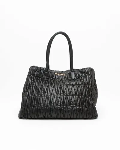 Miu Miu Matelassé Tote Bag