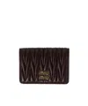Miu Miu Textured Quilted Lamb Leather Wallet