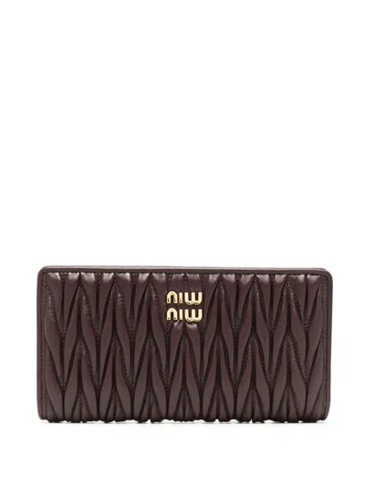 MIU MIU MIU MIU MATELASSÉ WALLET