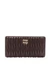 Miu Miu Matelass Wallet In Radica