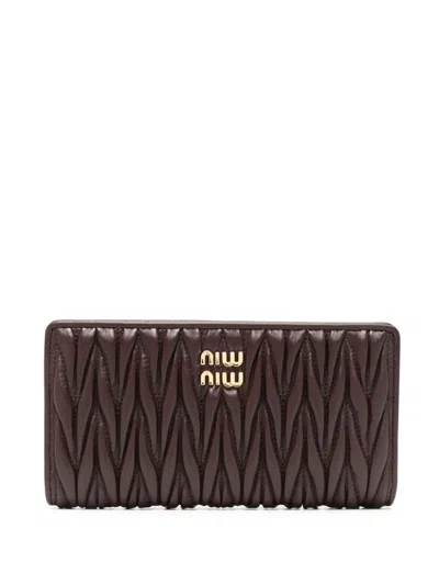 MIU MIU MATELASSÉ WALLET
