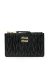 Miu Miu Matelassé Zipped Card Holder