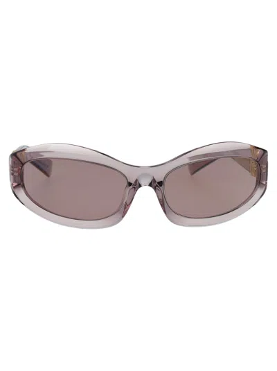 MIU MIU MIU MIU MAUVE ACETATE SUNGLASSES
