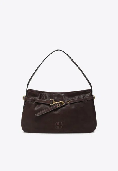 Miu Miu Medium Aventure Nappa Leather Shoulder Bag